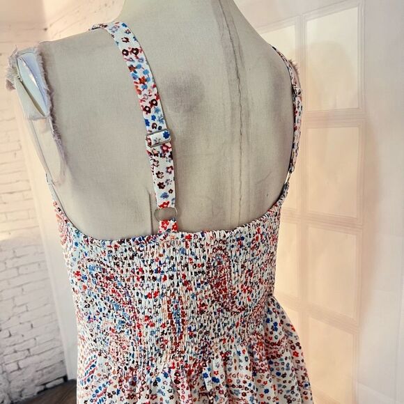 🔥5/25 sale🔥 Sage collective white red blue floral paisley sundress size 8 - Picture 8 of 10